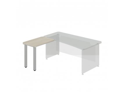 Přístavný stůl TopOffice, levý, 90 x 55 cm, akát světlý