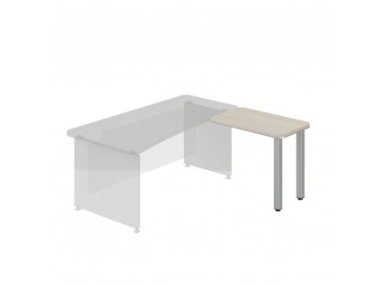 Přístavný stůl TopOffice, pravý, 90 x 55 cm, akát světlý