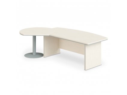 Stůl Manager LUX, levý, 255 x 155 cm, akát světlý