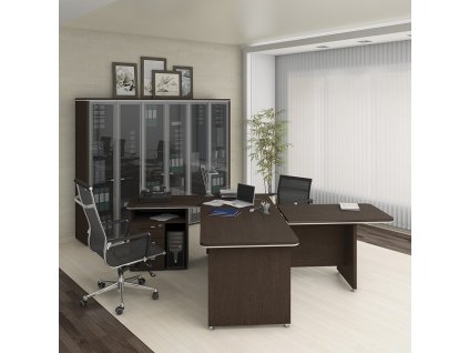 Sestava kancelářského nábytku TopOffice 7, driftwood