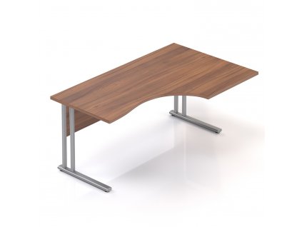 Ergonomický stůl Visio 160 x 100 cm, pravý, ořech