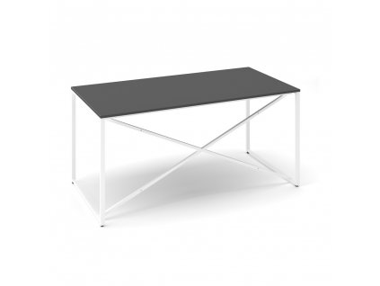 Stůl ProX 158 x 80 cm, grafit / bílá