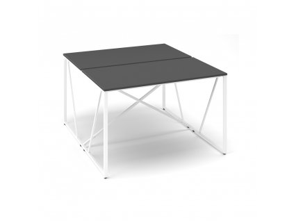 Stůl ProX 118 x 137 cm, grafit / bílá