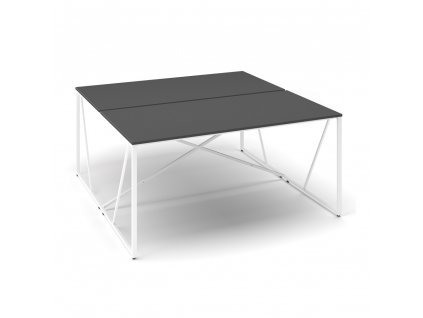 Stůl ProX 158 x 163 cm, grafit / bílá