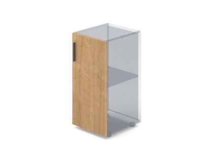 Skříňové dveře ProX - nízké, pravé, dub hamilton / grafit
