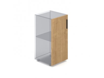 Skříňové dveře ProX - nízké, levé, dub hamilton / grafit