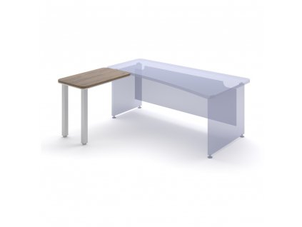 Přístavný stůl TopOffice, levý, 90 x 55 cm, dub charleston