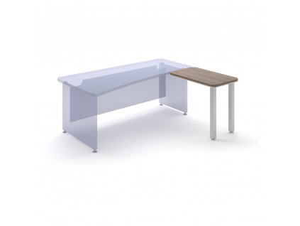 Přístavný stůl TopOffice, pravý, 90 x 55 cm, dub charleston