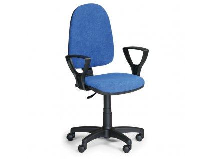 Pracovní židle Torino s područkami, modrá