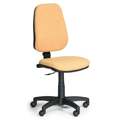 Pracovní židle Comfort bez područek, žlutá