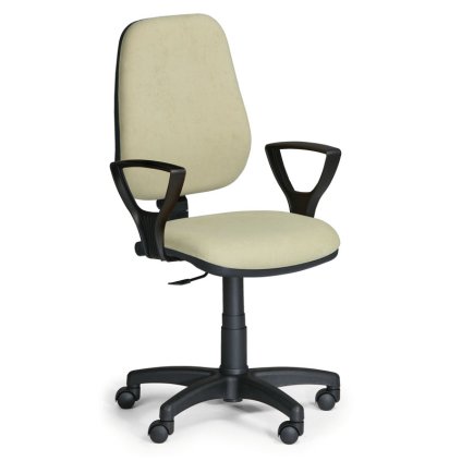 Pracovní židle Comfort KP s područkami, zelená