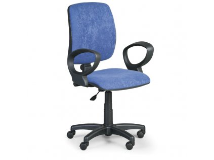Pracovní židle Torino II područky D, modrá