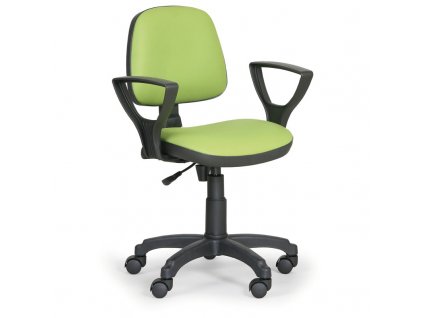 Pracovní židle Milano - s područkami, zelená
