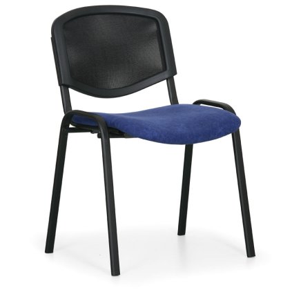 Konferenční židle Viva Mesh - černé nohy, modrá / černá