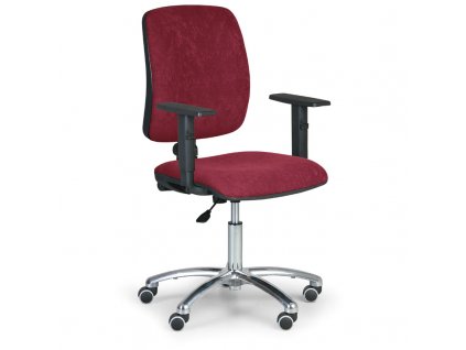 Pracovní židle Torino II područky T, červená