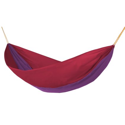 Houpací síť Hamaka Originál pro jednoho, růžová / purpurová