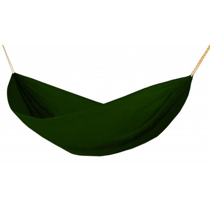 Houpací síť Hamaka Originál pro jednoho, zelená / olivová