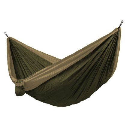 Houpací síť Camping pro dva, hnědá