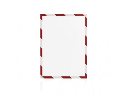 Magnetický bezpečnostní rámeček Magnetofix A4 - 5 ks/bal, červená
