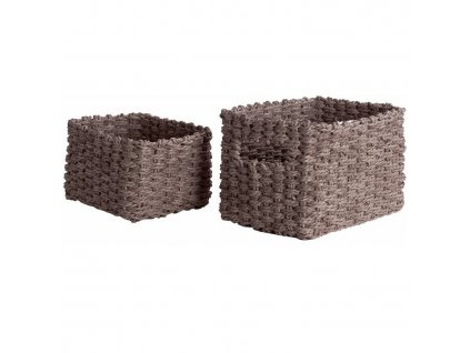Set pletených košíků Compactor Lisou, 2 ks, šedá