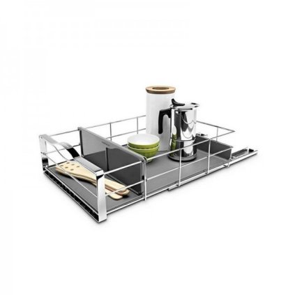35016 6 vysuvny organizer do skrinky 35 x 50 8 x 15 2 cm seda