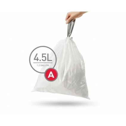28221 5 stahovaci sacky na odpadky 4 5 l 90 ks typ a bila