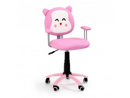 Dětská židle Kitty, růžová / bílá