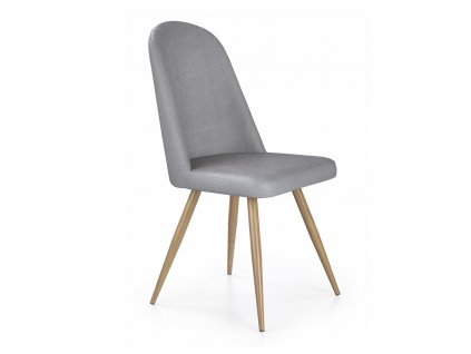 Jídelní židle Adel, šedá / přírodní dřevo