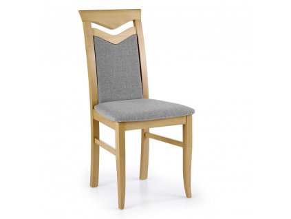 Jídelní židle Citrone, šedá / dub medový