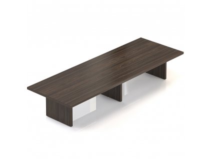 Jednací stůl Lineart 400 x 140 cm, jilm tmavý