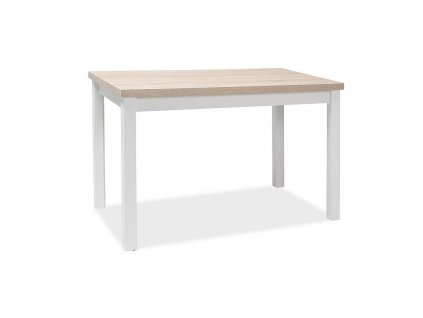Jídelní stůl Adam 100 x 60 cm, dub sonoma / bílá