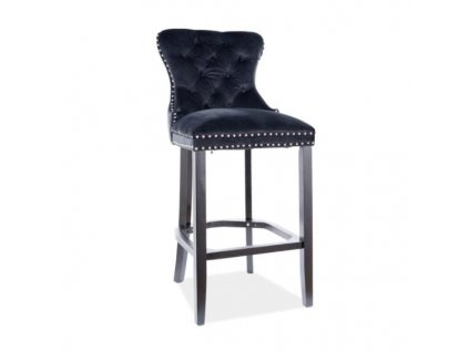 Barová židle August II, černá
