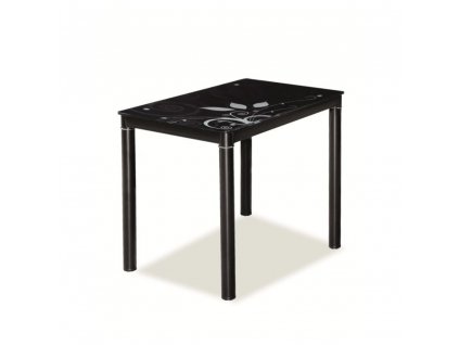 Jídelní stůl Damar 80 x 60 cm, černá