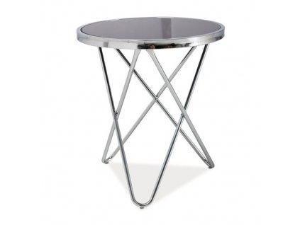 Konferenční stolek Fabia II, černá / stříbrná