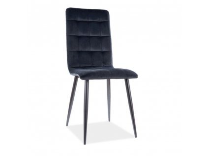 Jídelní židle Otto Velvet, černá