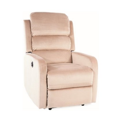 43218 polohovaci kreslo mauri velvet bezova