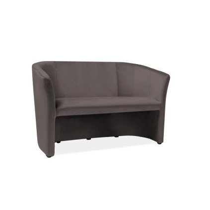 Cuba Velvet kanapé, kétüléses, szürke