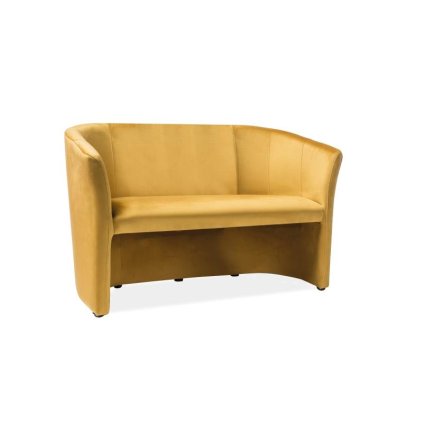 Cuba Velvet kanapé, kétüléses, sárga