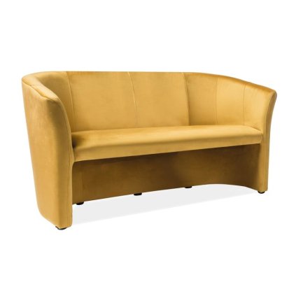 Cuba Velvet kanapé, háromüléses, sárga