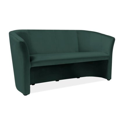 Cuba Velvet kanapé, háromüléses, zöld