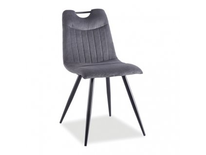 Jídelní židle Orfe, šedá / černá