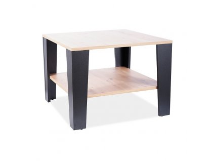 Konferenční stolek Quadra, dub wotan / černá
