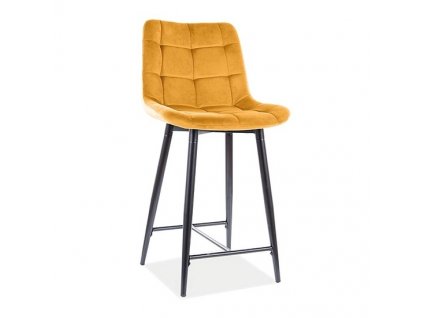 Barová židle Chic II, žlutá / černá
