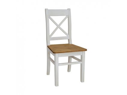 Jídelní židle Fin II, přírodní dřevo / bílá