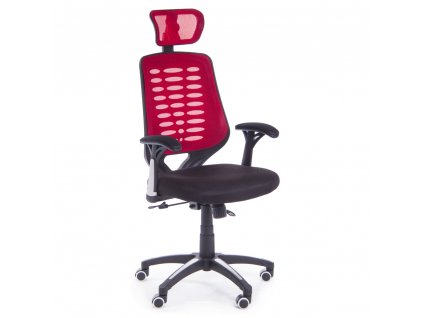 Kancelářská židle Stuart - výprodej, černá / červená