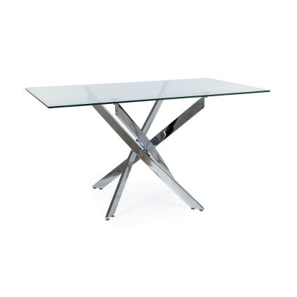 45485 jidelni stul agis ii cira stribrna