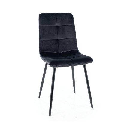 45764 jidelni zidle ivo velvet cerna