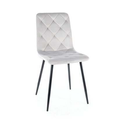 45785 1 jidelni zidle jerry velvet svetle seda