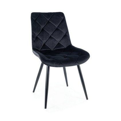 45902 jidelni zidle ralph velvet cerna