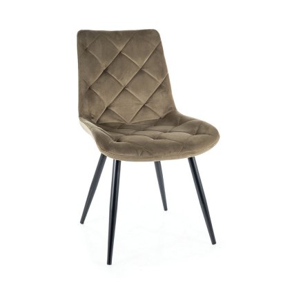 45914 1 jidelni zidle ralph velvet olivova